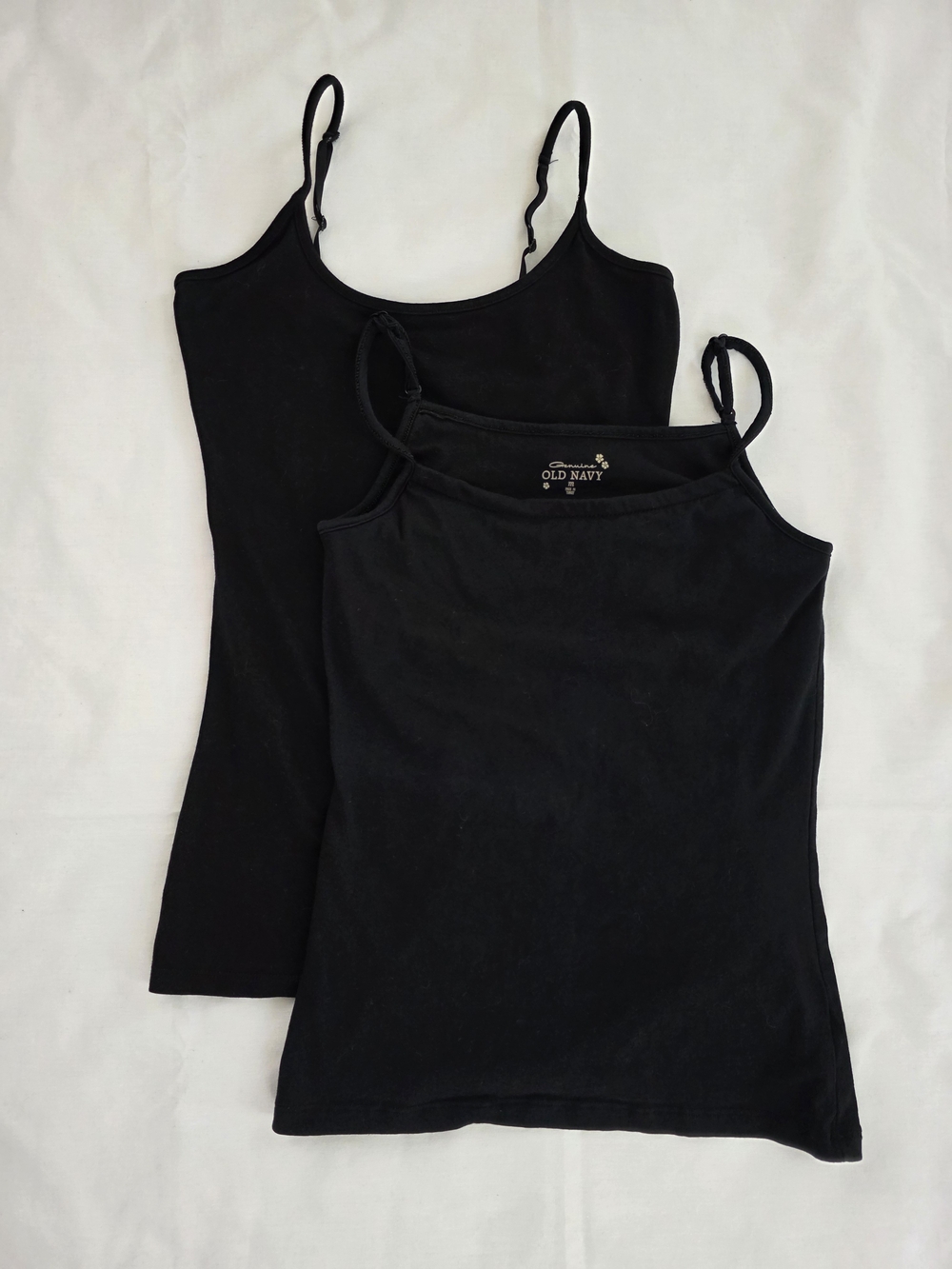 Bundle Of 2.  Old Navy Black Square Front & 1 No Label Spaghetti Strap Camisoles